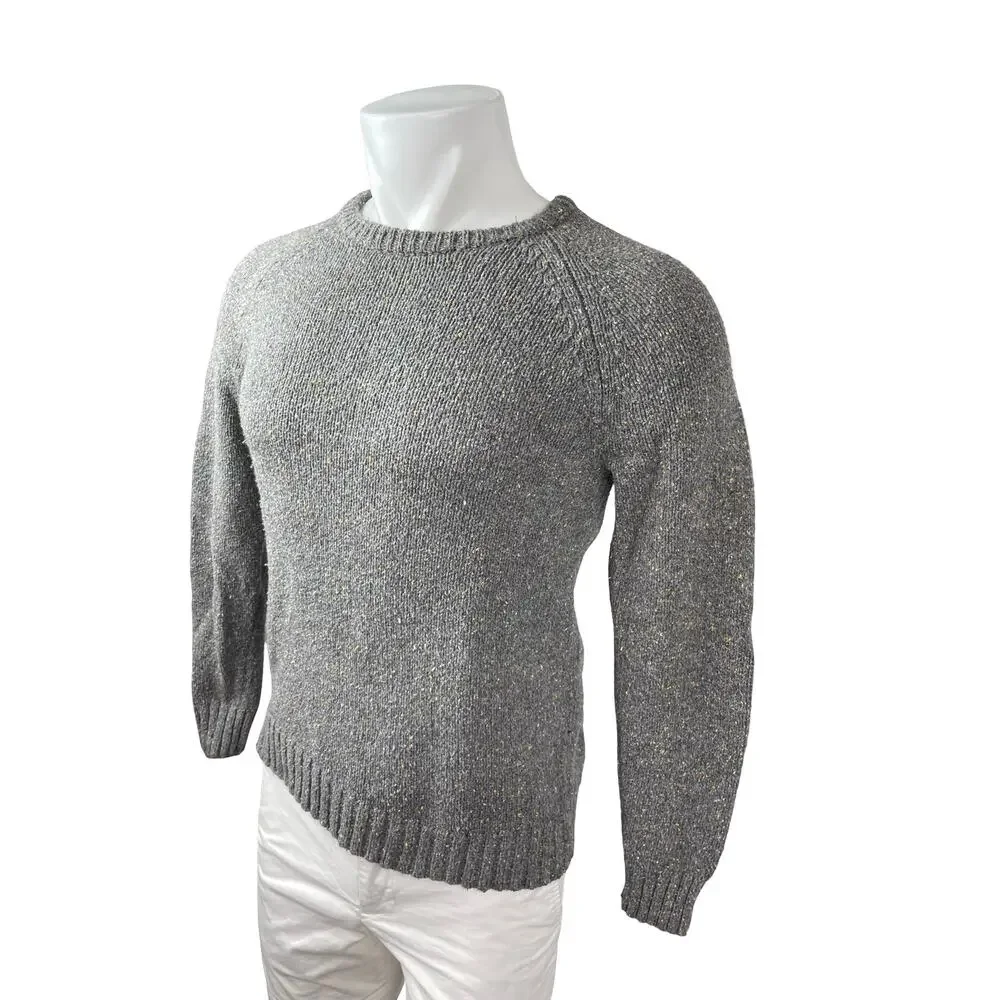 Hawkings McGill Men's Gray Long Sleeve Knit Crew Neck Cozy Sweater Top Size S